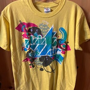 Jerzees Bright Yellow Kids Tee with Graphic Print from Plain White T’s concert
